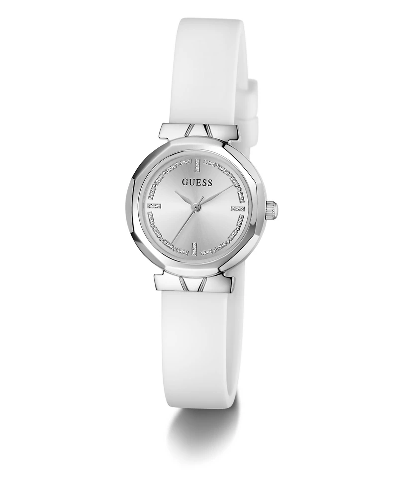 Guess Women's Quartz White Silicone Watch 26mm