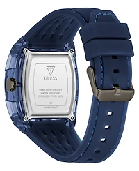 Guess Men's Quartz Blue Silicone Watch 43 mm x 42 mm