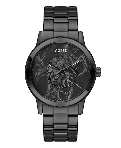 Guess Men's Quartz Black Stainless Steel Watch 44mm