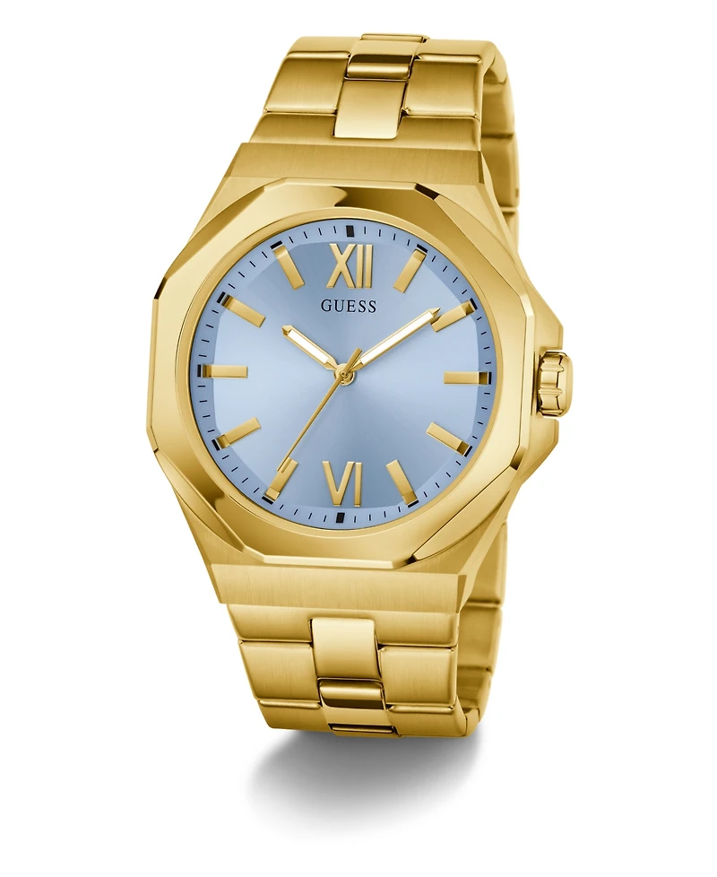 Guess Men's Quartz Gold-Tone Stainless Steel Watch 42mm