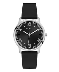 Guess Men's Quartz Black Silicone Watch 40mm