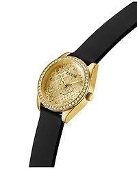 Guess Women's Quartz Black Silicone Watch 32mm