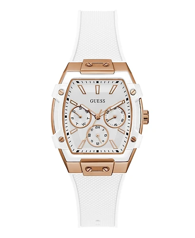 Guess Women's Quartz White Silicone Watch 42mm x 35mm