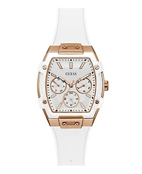 Guess Women's Quartz White Silicone Watch 42mm x 35mm