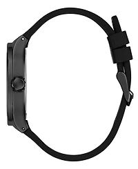 Guess Men's Quartz Black Silicone Watch 42mm