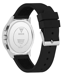 Guess Men's Quartz Black Silicone Watch 40mm
