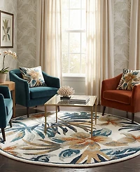 Lr Home Sweet Sinuo-118 4' x 4' Round Area Rug