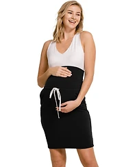 Hello Miz Women's Over the Belly Pencil Skirt with Pockets