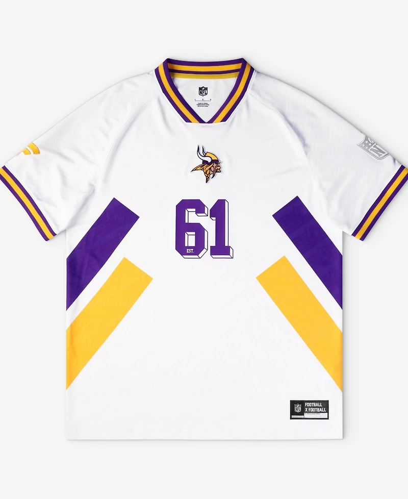 Fanatics Men's White Minnesota Vikings Football x Football V-Neck Fan Top