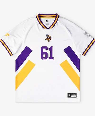 Fanatics Men's White Minnesota Vikings Football x Football V-Neck Fan Top