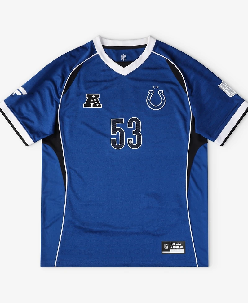 Fanatics Men's Royal Indianapolis Colts Football x Football V-Neck Fan Top
