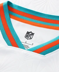 Fanatics Big Boys and Girls White Miami Dolphins Football x Football V-Neck Fan Top