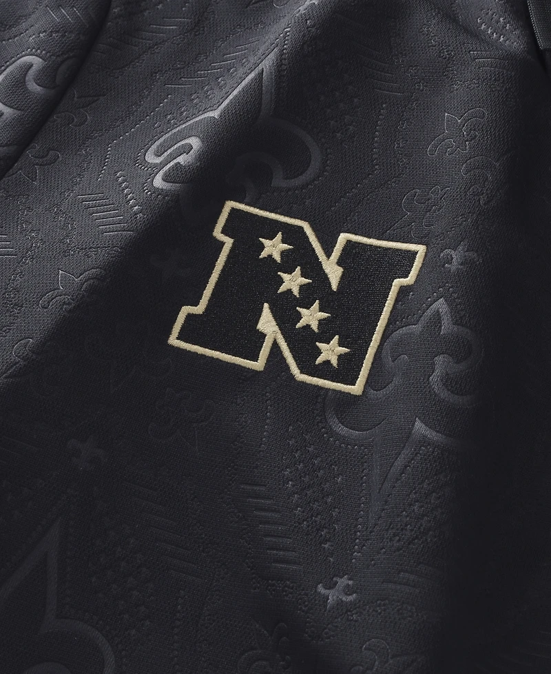 Fanatics Big Boys and Girls Black New Orleans Saints Football x Collared Fan Top