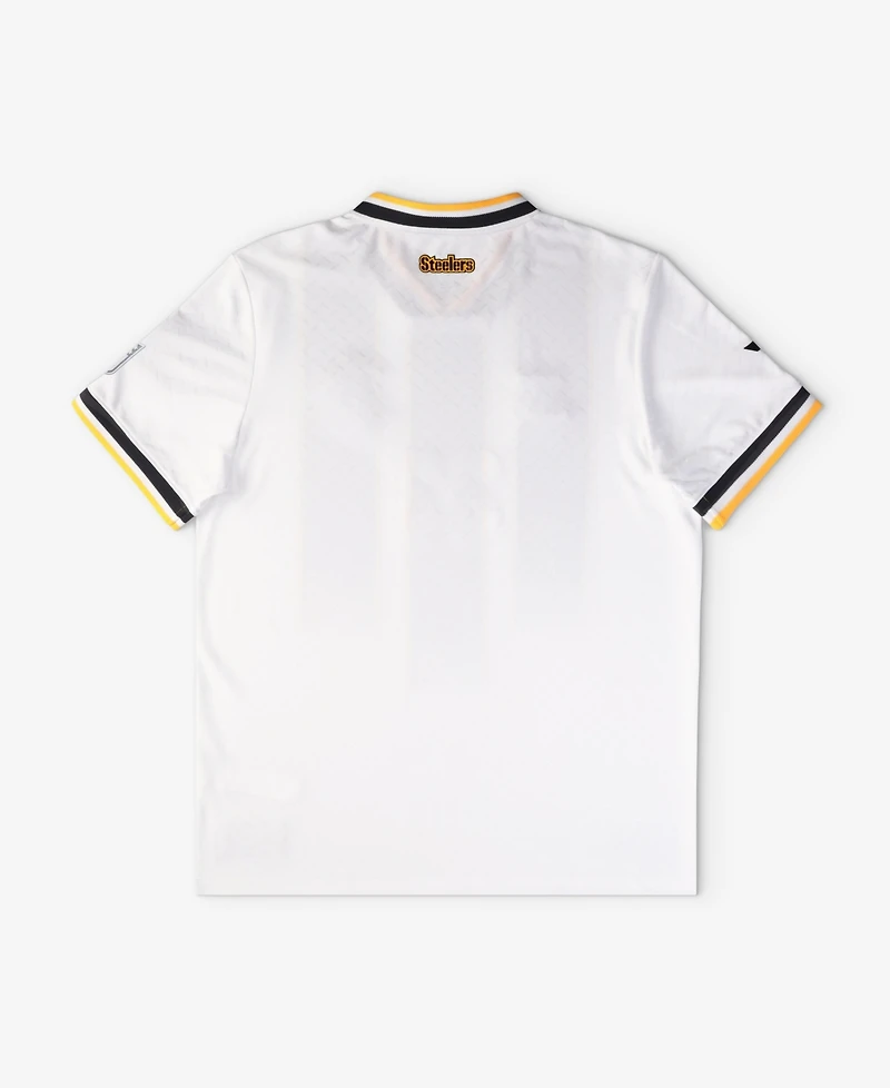 Fanatics Big Boys and Girls White Pittsburgh Steelers Football x Football V-Neck Fan Top
