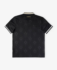 Fanatics Big Boys and Girls Black New Orleans Saints Football x Collared Fan Top