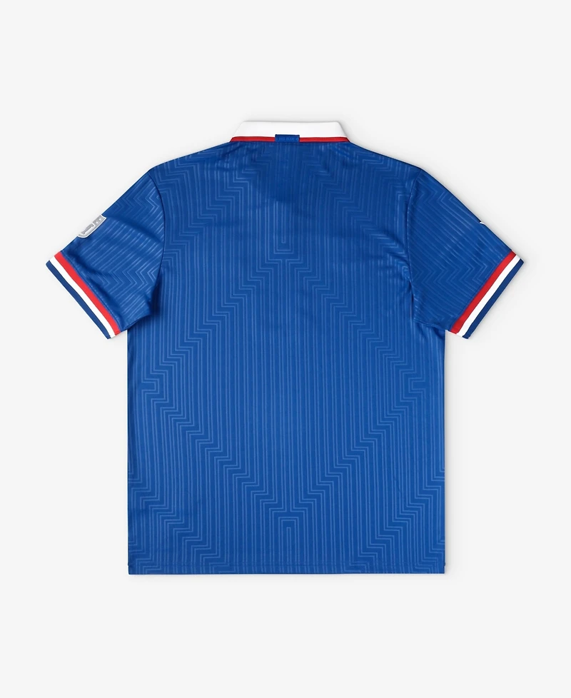 Fanatics Big Boys and Girls Royal New York Giants Football x Football Collared Fan Top