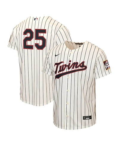 Nike Big Boys and Girls Byron Buxton Cream Minnesota Twins 2026 Field of Dreams Replica Jersey