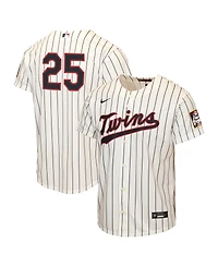 Nike Big Boys and Girls Byron Buxton Cream Minnesota Twins 2026 Field of Dreams Replica Jersey