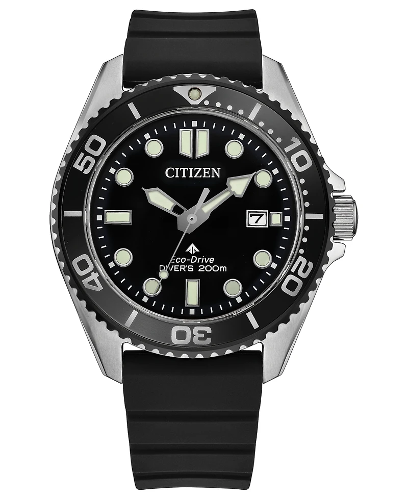 Citizen Men's Promaster Sea Dive Black Strap Watch 40.6mm
