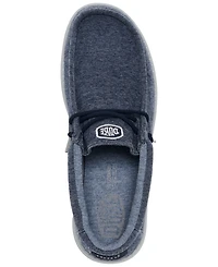 Hey Dude Men's Wally Stretch Jersey Slip-On Lifestyle Moccasin Loafers from Finish Line