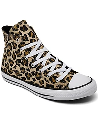 Converse Big Girls Chuck Taylor All Star Leopard Print High Top Lifestyle Sneakers from Finish Line