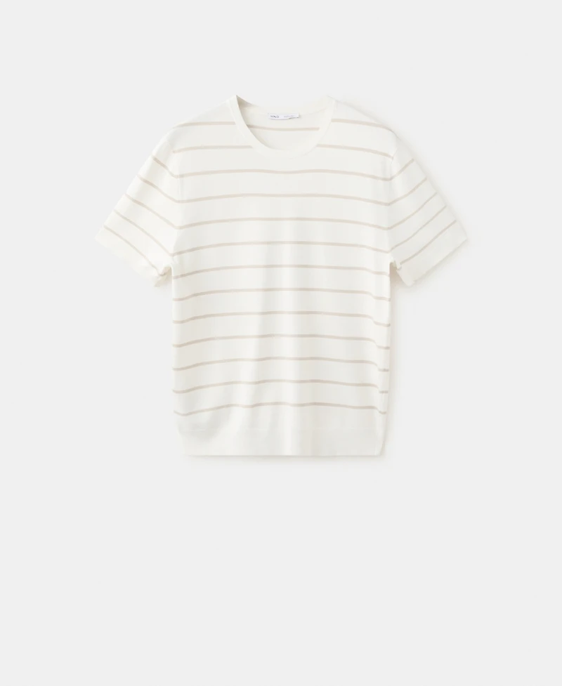 Mango Men's Striped Jersey T-Shirt
