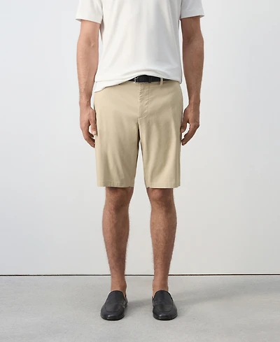 Mango Men's Slim-Fit Chino Cotton 10.12" Bermuda Shorts