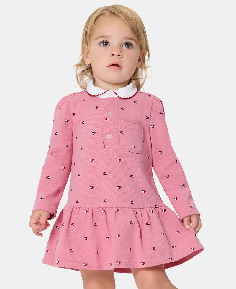 Tommy Hilfiger Baby Girls' Long-Sleeve Dress and Bloomers, 2-Piece Set