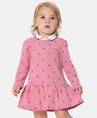 Tommy Hilfiger Baby Girls' Long-Sleeve Dress and Bloomers, 2-Piece Set