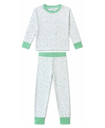 Bits & Bows and Little/Big Unisex Golf Print 2-Piece Cozy Lounge Set