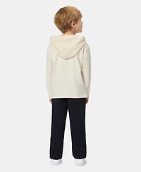 Calvin Klein Boys' 2T-7 Long-Sleeve T-Hoodie and Pants, 2-Piece Set