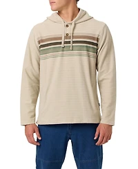 O'Neill Men's Bavaro Block Striped Hooded Poncho Hoodie