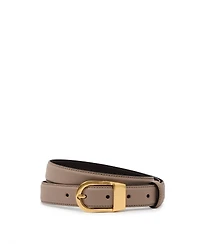 Reiss Women's Hazel Leather Curved-Buckle Belt