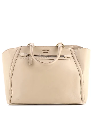 Pre-Owned Prada Large Front Pocket Tote City Calfskin