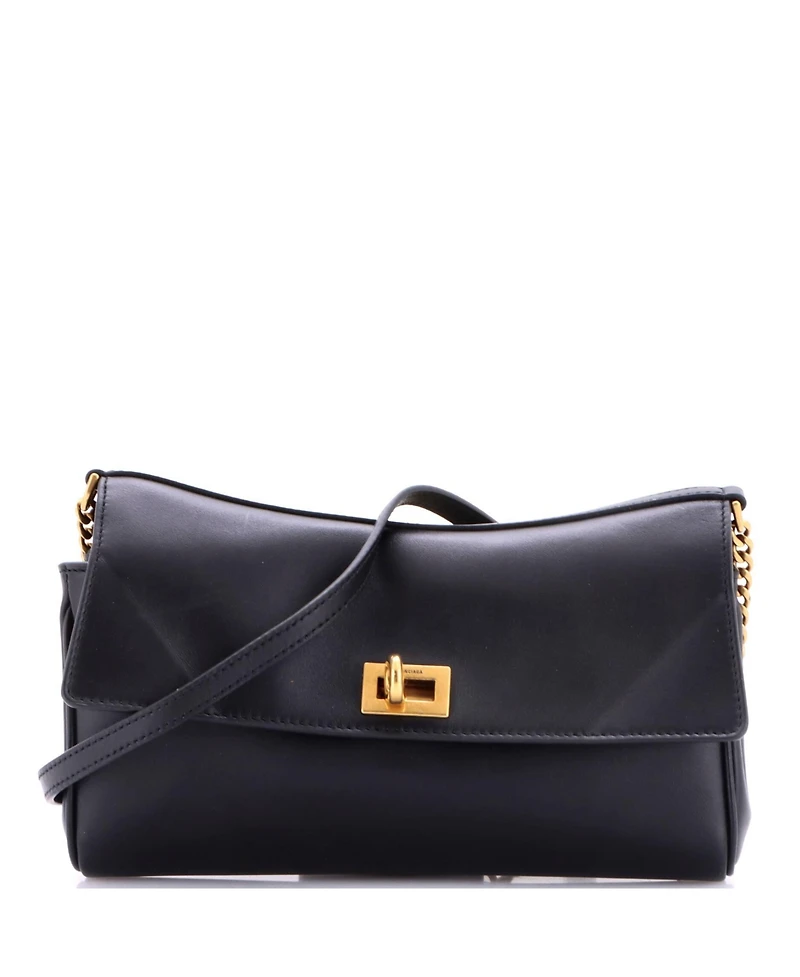 Pre-Owned Balenciaga Rodeo Wallet on Chain Leather