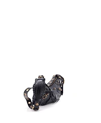 Pre-Owned Balenciaga Xs Le Cagole Giant Studs Shoulder Bag Embossed Leather