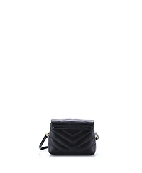 Pre-Owned Saint Laurent Toy Loulou Shoulder Bag Matelasse Chevron Leather