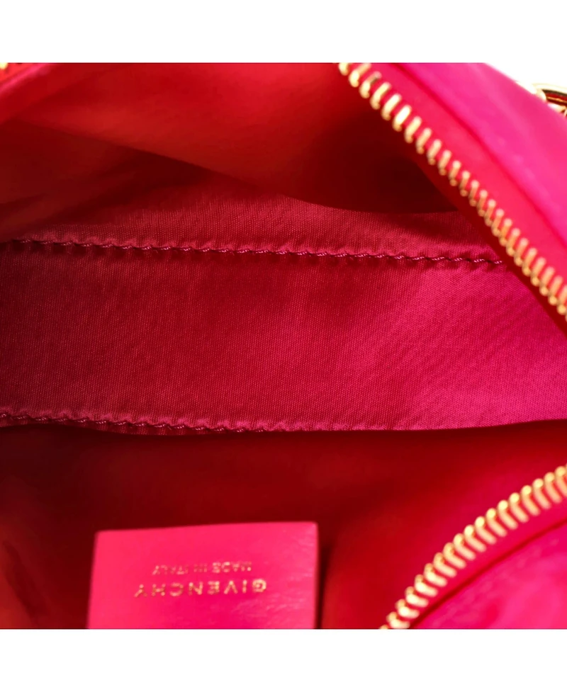 Pre-Owned Givenchy Mini Voyou Party Shoulder Bag Satin with Leather