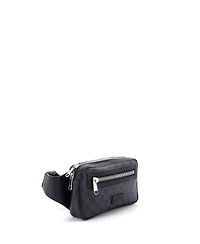 Pre-Owned Gucci Small Soft Zip Belt Bag Gg Coated Canvas