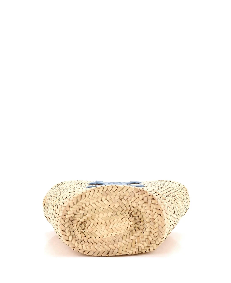 Pre-Owned Celine Teen Triomphe Basket Shoulder Bag Raffia with Leather