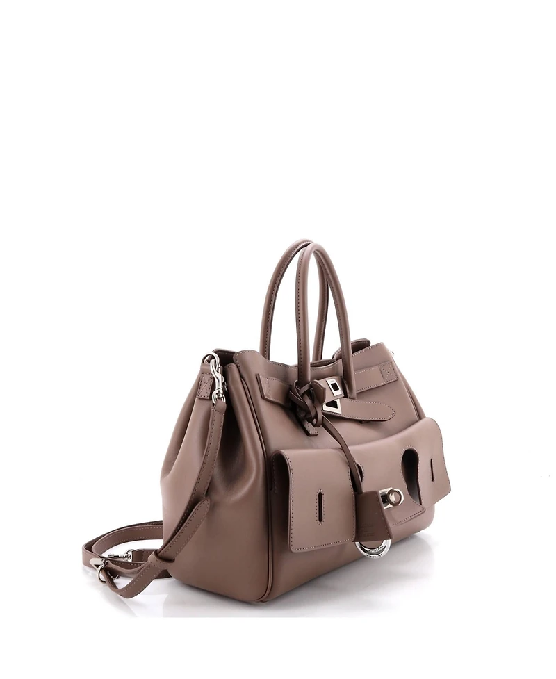 Pre-Owned Balenciaga Small Bel Air Carry All Bag Leather