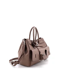 Pre-Owned Balenciaga Small Bel Air Carry All Bag Leather
