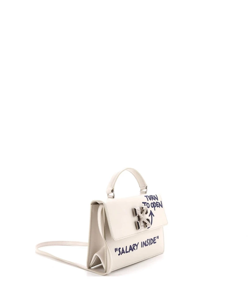 Pre-Owned Off White Jitney 1.4 Bag Printed Leather