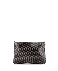 Pre-Owned Goyard Mm Senat Zip Pouch Coated Canvas