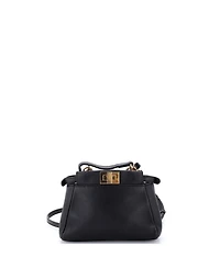 Pre-Owned Fendi Micro Peekaboo Bag Leather