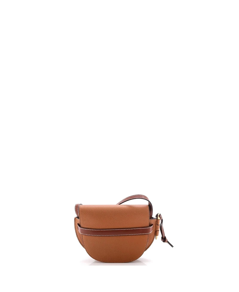 Pre-Owned Loewe Mini Gate Shoulder Bag Leather