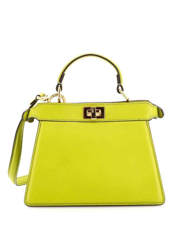 Pre-Owned Fendi Petite Peekaboo ISeeU Bag Leather