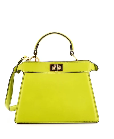 Pre-Owned Fendi Petite Peekaboo ISeeU Bag Leather