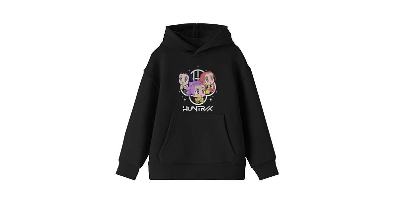 KPop Demon Hunters Huntr/X Youth Boys' Xs - Xxl Long Sleeve Hooded Sweatshirt