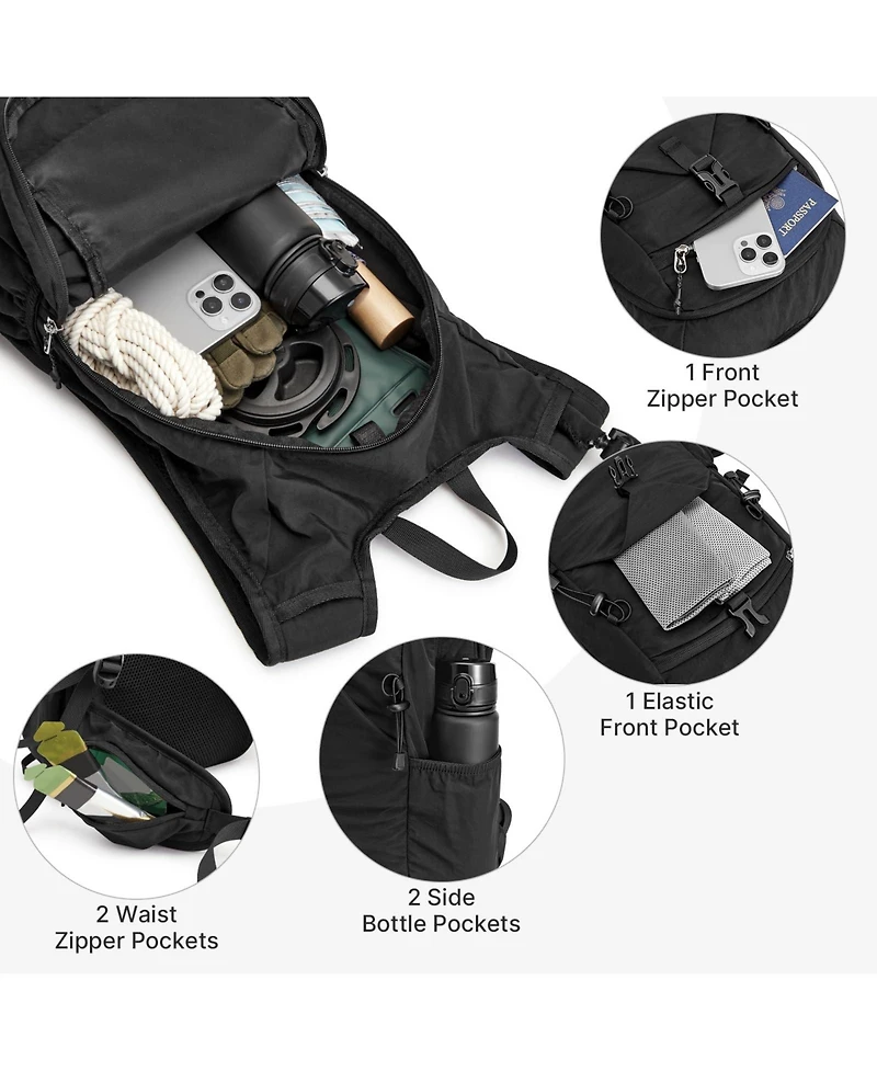 Piscifun 20L Lightweight Waterproof Hiking Daypack Travel Camping Outdoor Backpack